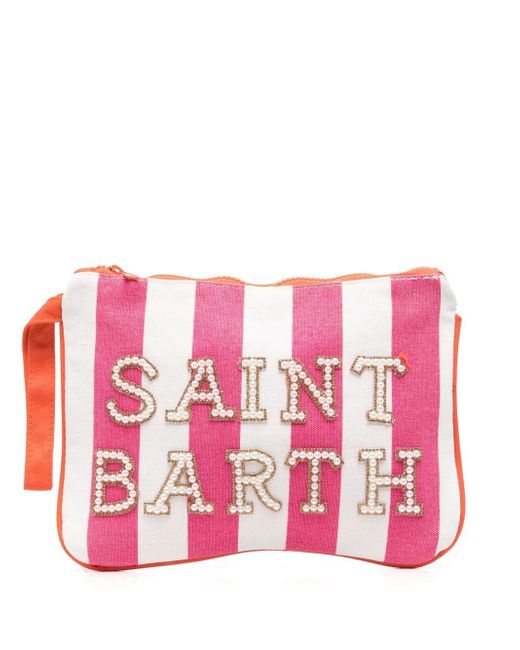 Mc2 Saint Barth crystal-embellished make up bag