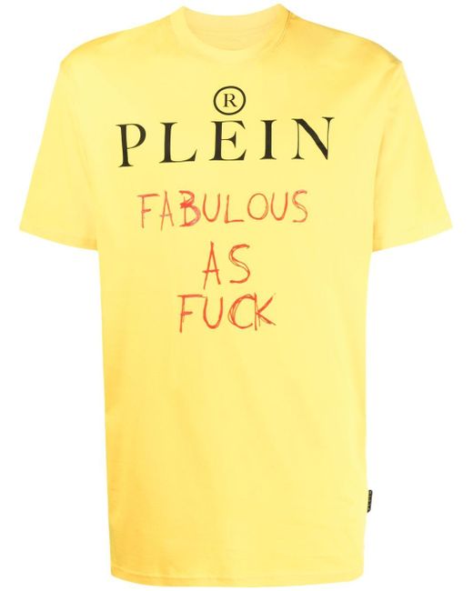 Philipp Plein slogan print T-shirt
