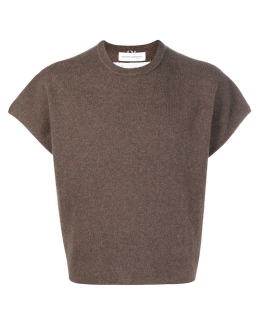 Extreme Cashmere short-sleeve knitted top