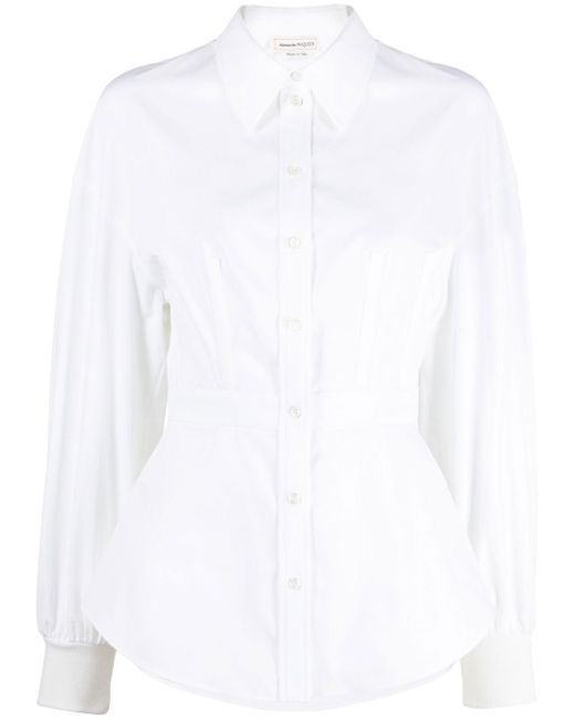 Alexander McQueen cocoon-sleeve cotton shirt