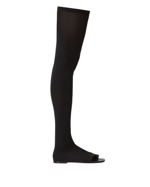 Burberry over-the-knee sock boots