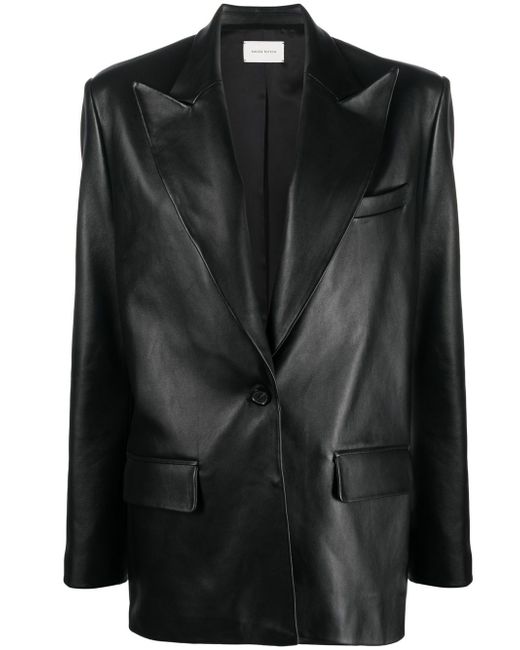 Magda Butrym oversized leather blazer