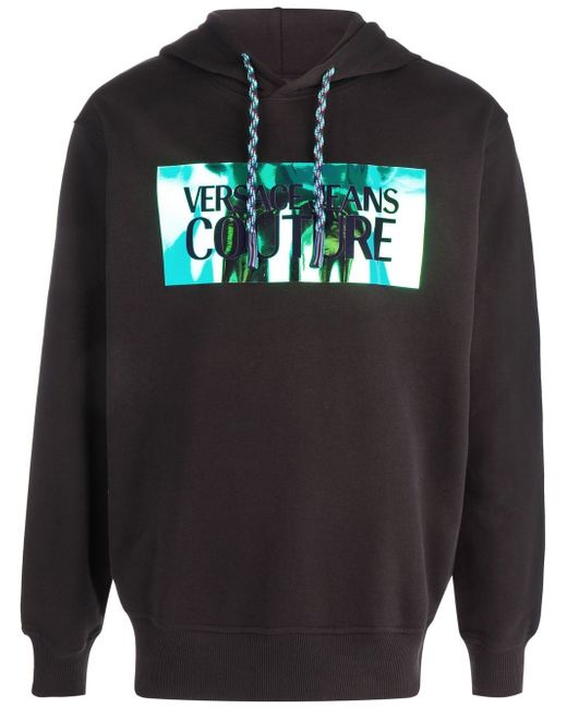 Versace Jeans Couture logo-print drawstring hoodie