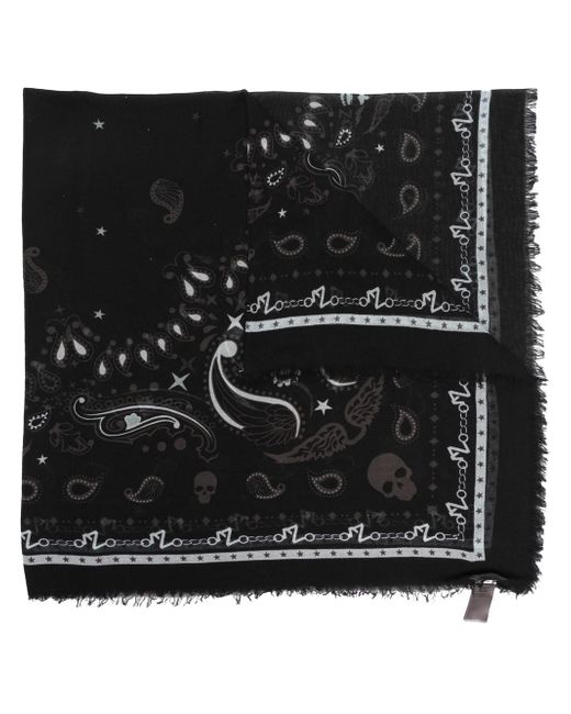 Zadig & Voltaire Delta bandana-print scarf