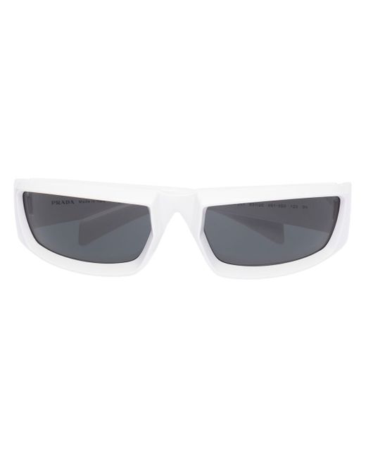 Prada logo square-frame sunglasses