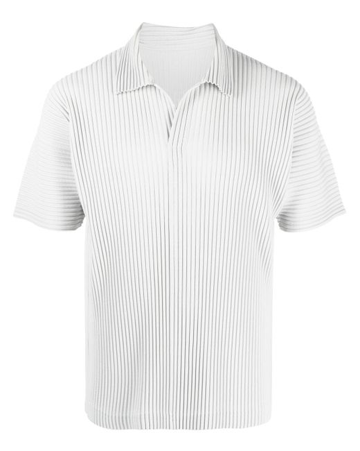 Homme Pliss Issey Miyake pleated polo shirt