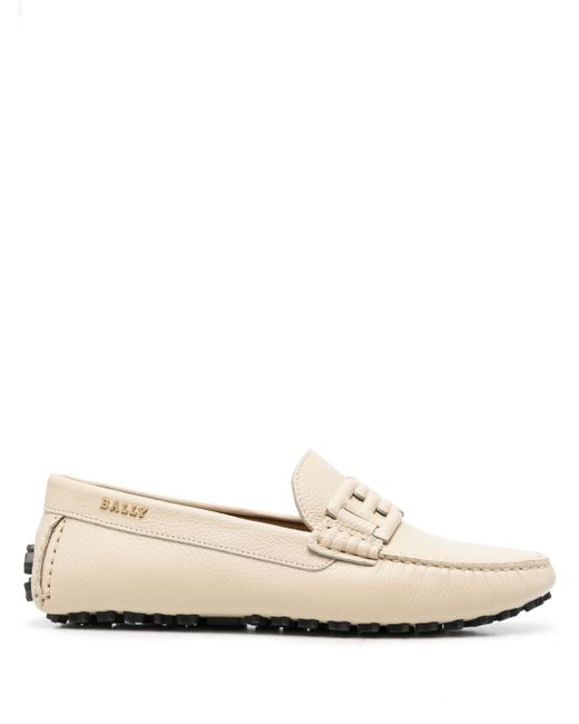 Bally logo-strap 15mm loafers