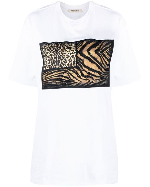 Roberto Cavalli animal print short-sleeve T-shirt