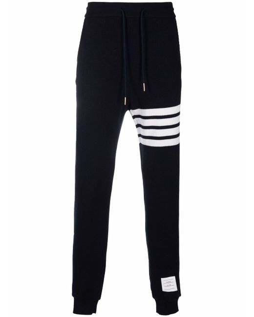Thom Browne waffle-knit cashmere track pants