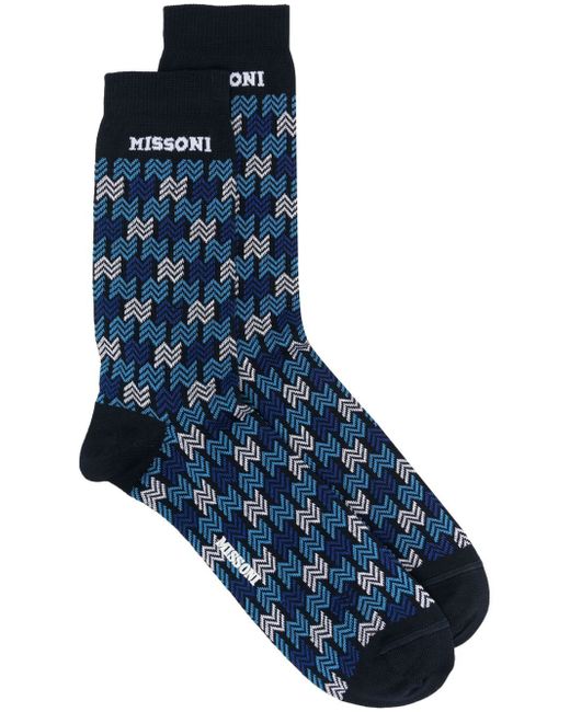 Missoni all-over zigzag-print socks