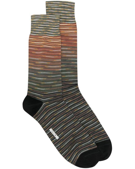 Missoni melange-effect logo-print socks