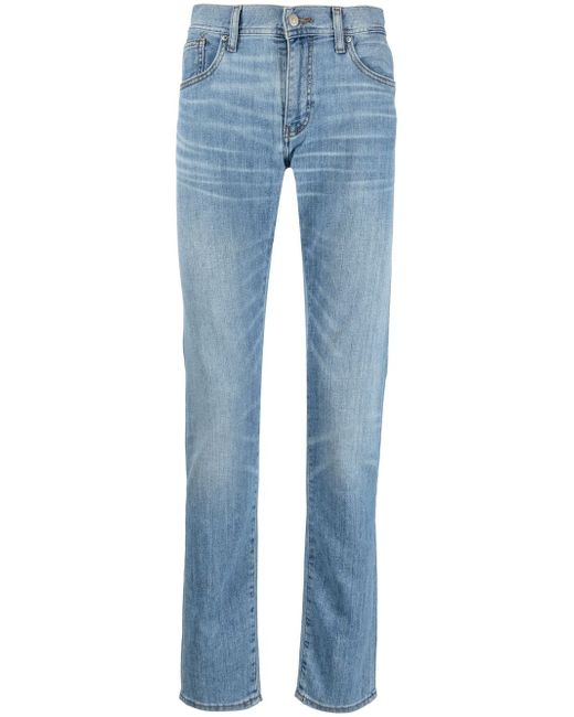Armani Exchange mid-rise slim-cut jeans