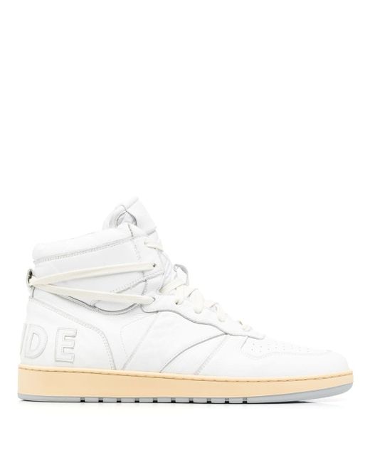Rhude high-top panelled sneakers