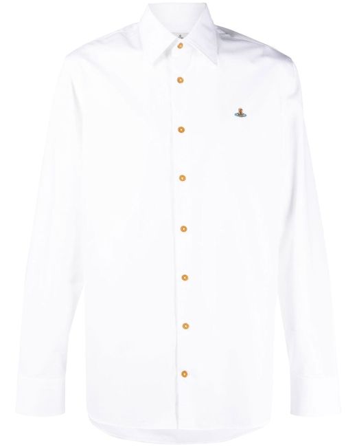 Vivienne Westwood Orb-logo organic-cotton shirt