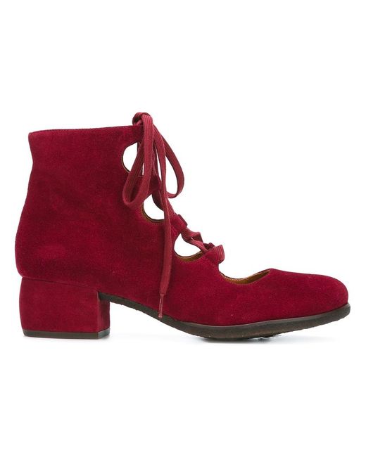 Chie Mihara Enamorada Jean Granate boots 38 Suede/Leather/rubber