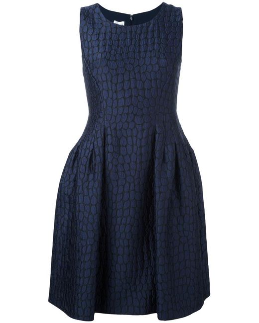 Armani Collezioni patterned flared skirt dress 42 Polyester/Polyamide