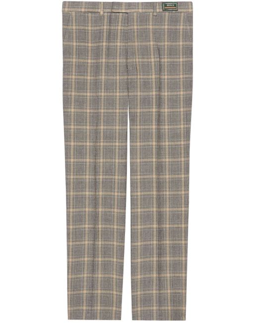 Gucci Prince of Wales tailored trousers