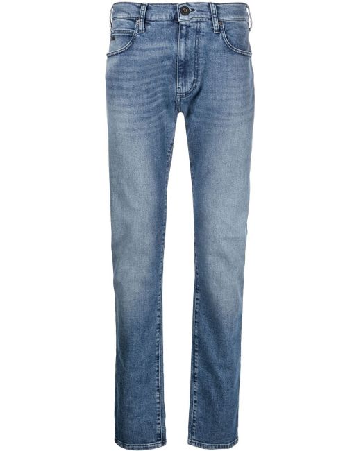 Emporio Armani low-rise slim fit jeans