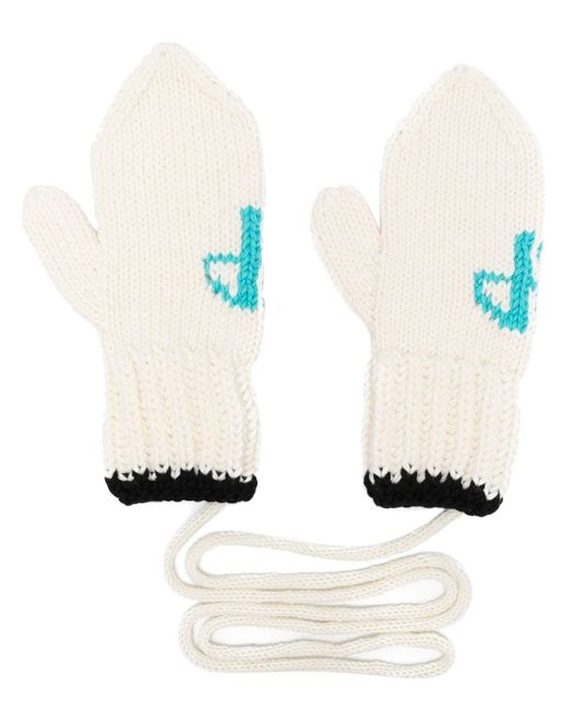 Patou knitted logo mittens