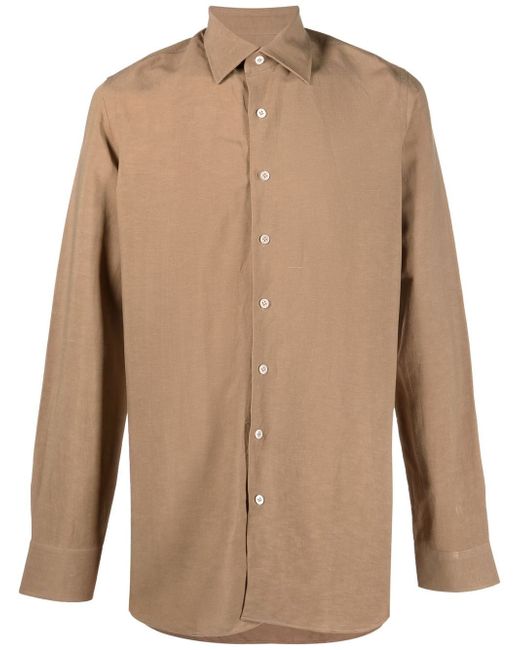 Lardini long-sleeved button-up shirt