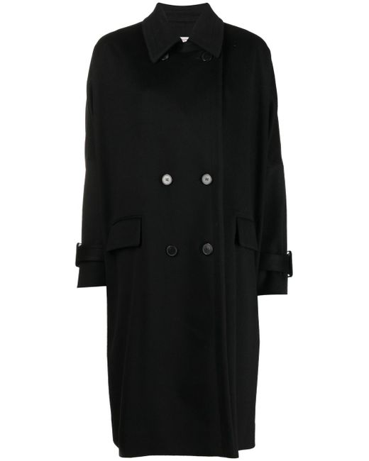 Alberto Biani notched-collar double-breasted coat