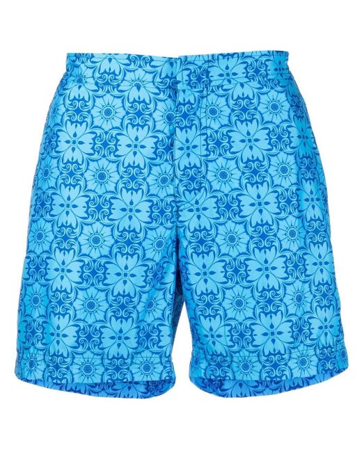Peninsula Swimwear graphic-print swim shorts