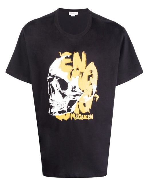 Alexander McQueen skull print cotton T-shirt