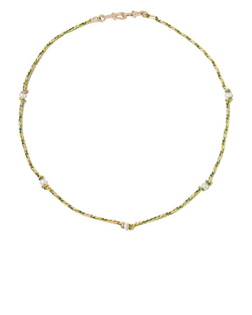 Marie Lichtenberg Mauli pearl-embellished woven necklace