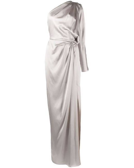 Michelle Mason twist-detail silk gown
