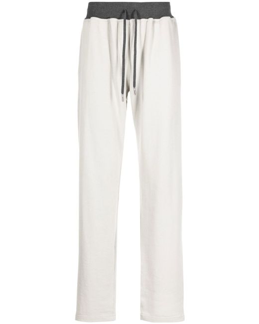 Kiton contrasting-waistband detail trousers