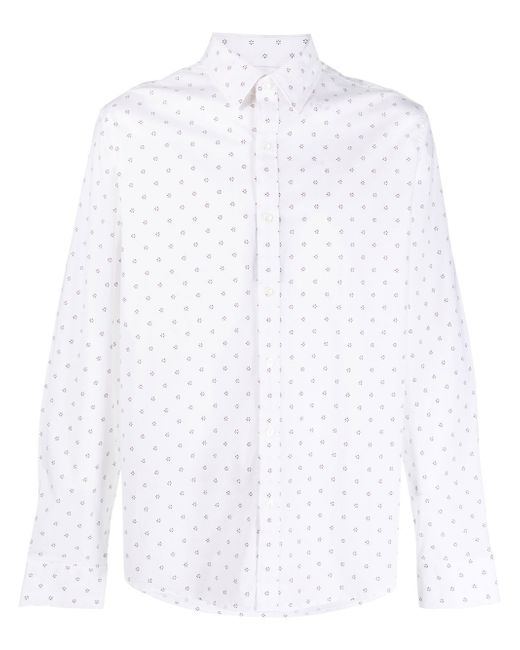 Michael Kors slim-fit floral-print shirt