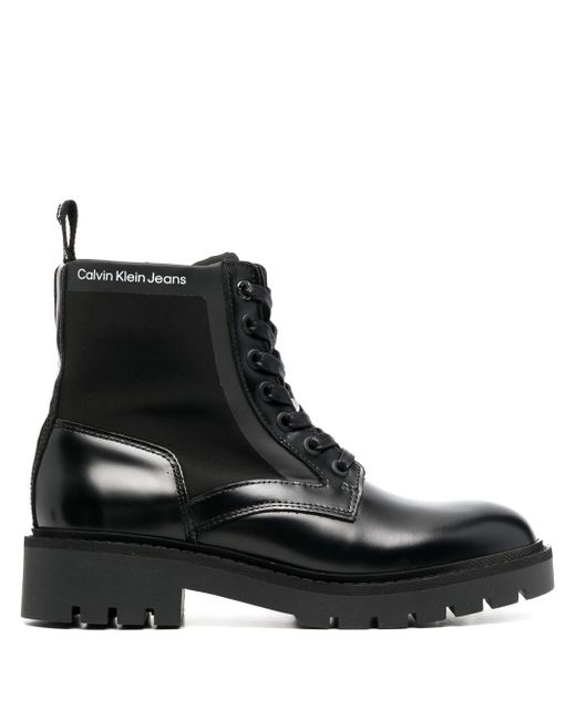 Calvin Klein military ankle boots