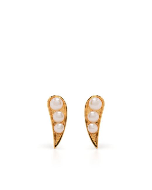 Rachel Jackson London pearl-embellished stud earrings