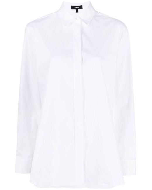 Theory long-sleeve button-up shirt