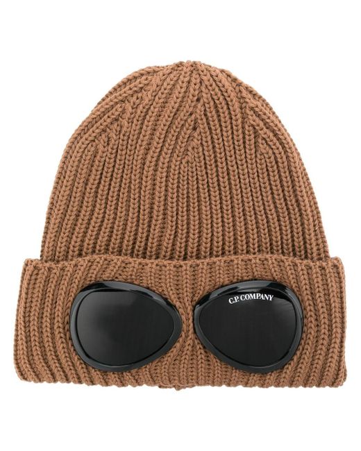 CP Company goggle-detail knit beanie