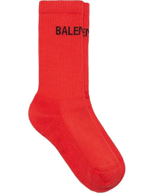 Balenciaga Tennis logo ankle socks