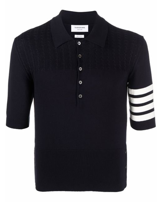 Thom Browne 4-Bar jersey polo shirt