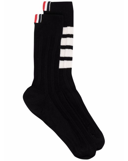 Thom Browne 4-Bar striped socks