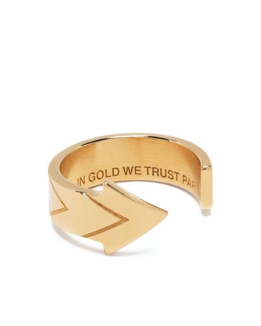 In Gold We Trust Paris Arrow cuff ring