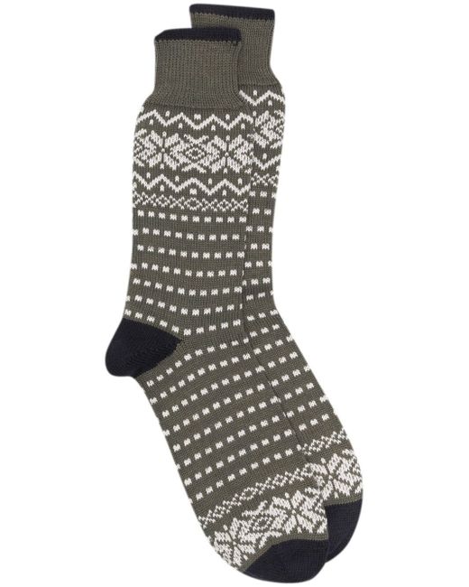 Mackintosh Merino Wool Fair Isle Socks