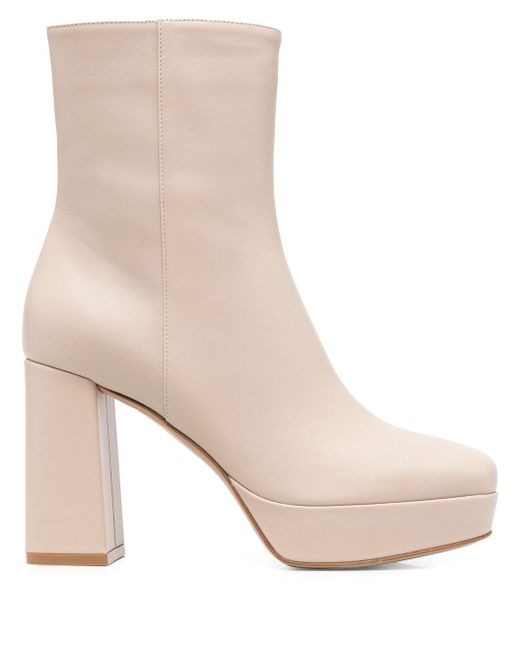 Gianvito Rossi 100mm leather ankle boots