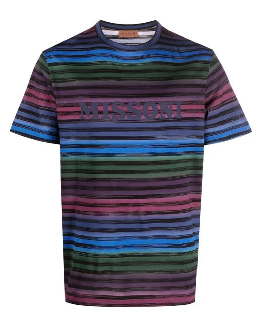 Missoni striped logo-print T-shirt
