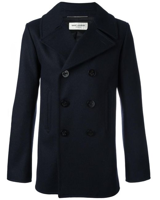 Saint Laurent classic caban short coat 50 Wool/Polyamide/other