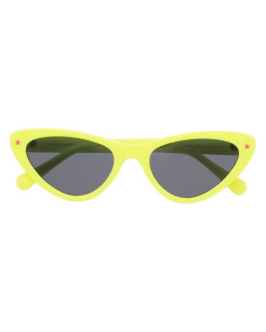 Chiara Ferragni cat-eye tinted sunglasses