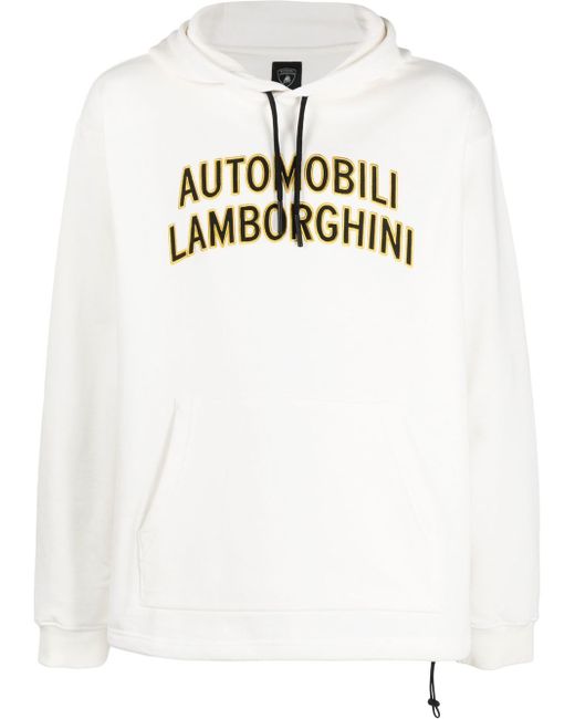 Automobili Lamborghini logo-print pullover hoodie