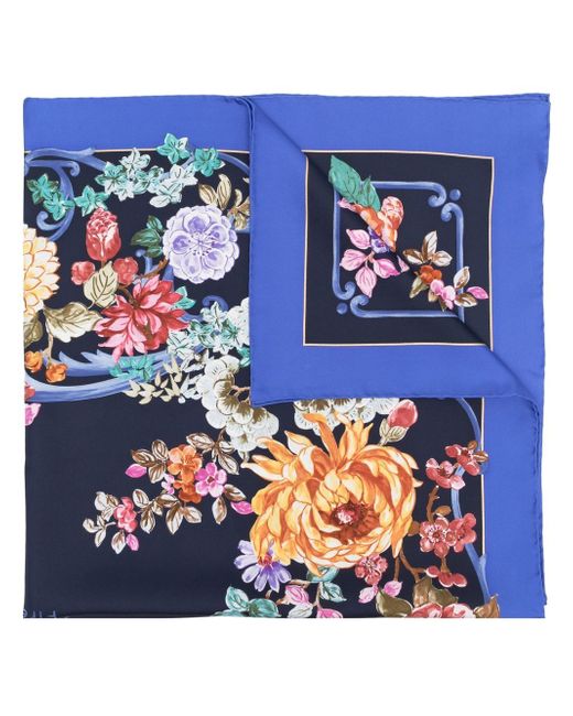 Salvatore Ferragamo floral-print silk scarf