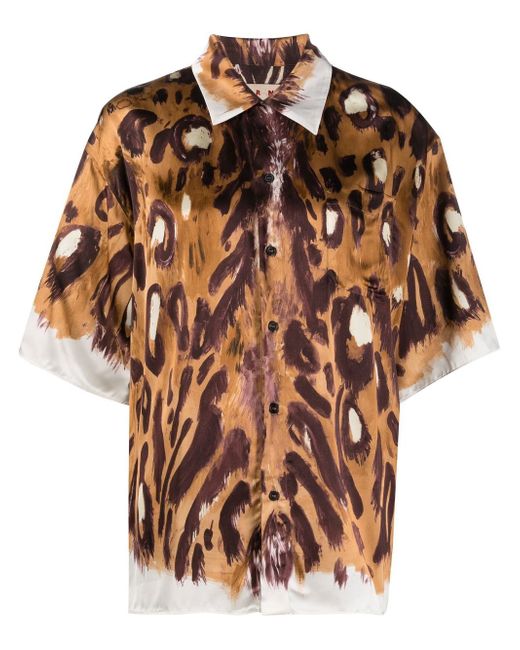 Marni leopard print shirt