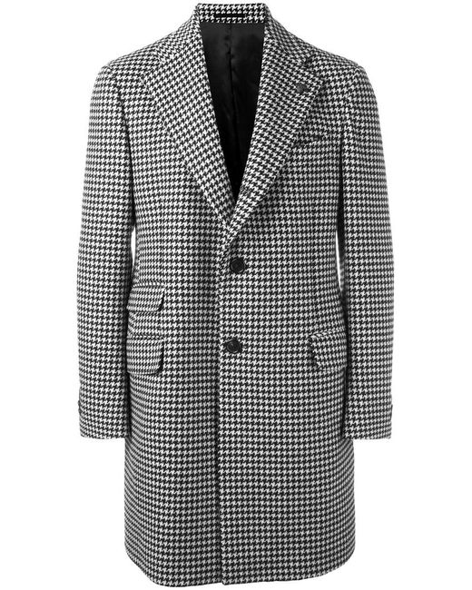 Gabriele Pasini houndstooth pattern coat 48 Wool/Viscose/Cupro