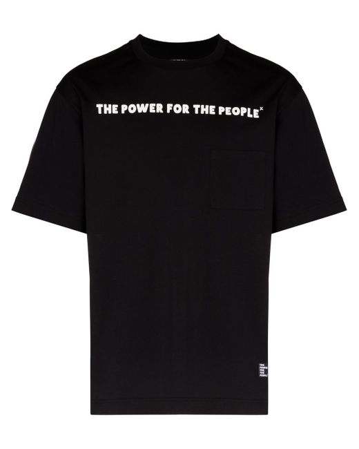 The Power for the People logo-print short-sleeved T-shirt