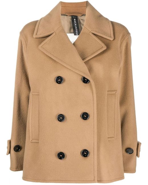 Mackintosh FIONA Beige Wool Cashmere Pea Coat
